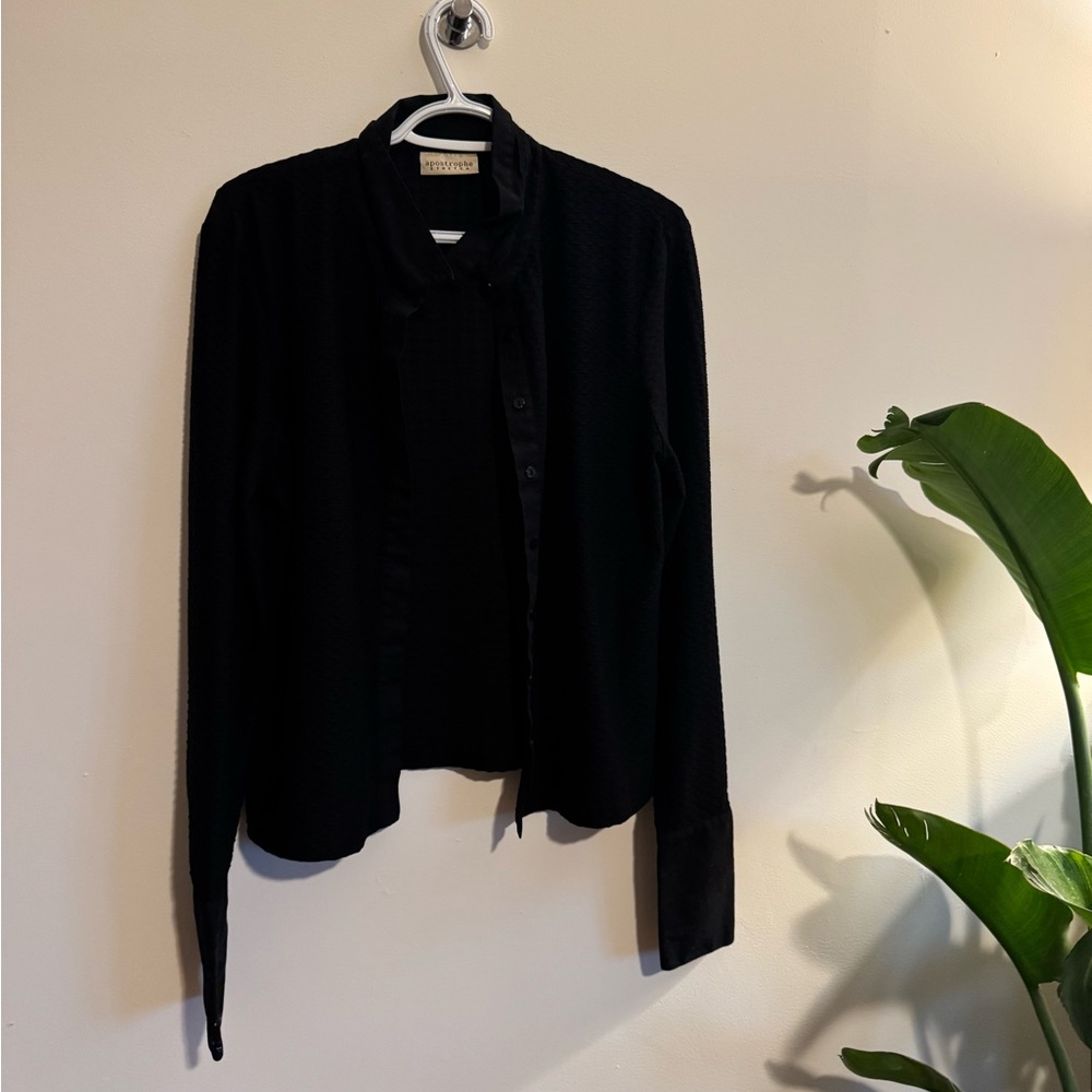 Apostrophe Black Blouse